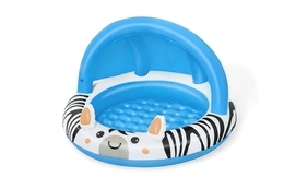 Basen z daszkiem dla maluszka ZEBRA 97x66cm pompowana podłoga 1