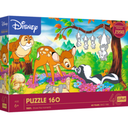 Puzzle 160 Bambi i leśni przyjaciele z efektem 3D 1