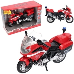 Motocykl STRAŻ POŻARNA model w skali 1:20 - światło, dźwięk 1