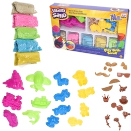 Magiczny kinetyczny PIASEK vitality sand - 5 kolorów 750gr + foremki 1