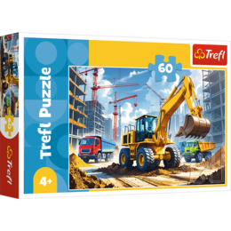 Puzzle 60 Traktor koparko-ładowarka 1