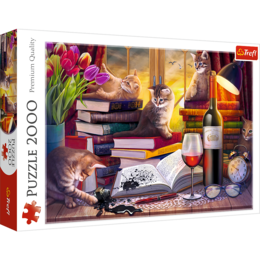 Puzzle 2000 Koci wieczór 1