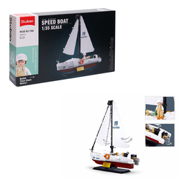 Klocki Sluban ŻAGLÓWKA Model Bricks 260el 1