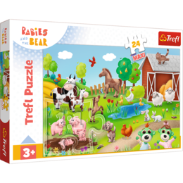 Puzzle 24 Maxi Bobaski i zwierzęta 1