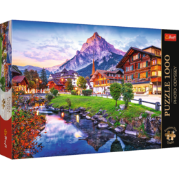 Puzzle 1000 Alpejskie Miasteczko Premium Plus Quality, Photo Odyssey 1