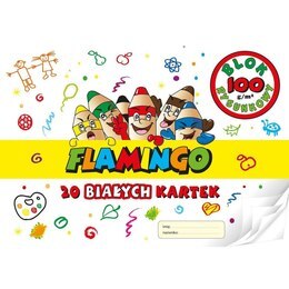 Blok rysunkowy A4 20 białych kartek 1