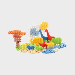 Klocki konstrukcyjne WAFLE MINI safari ANIMALS 50el 1