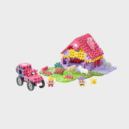 Klocki konstrukcyjne WAFLE MINI urocze ranczo FARMER 112el 1