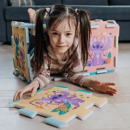 Puzzlopianka LILI i STITCH 8el puzzle piankowe 1