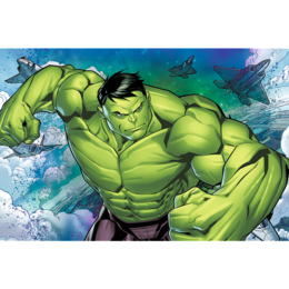Puzzle 54 mini AVENGERS zielony 1