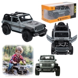 Auto terenowe JEEP, światła, dźwięk - model metalowy 1