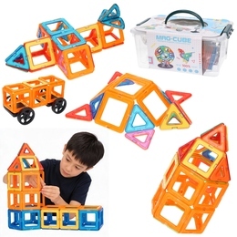 Klocki magnetyczne przestrzenne 3D 118el skrzynka 1
