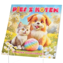 Kolorowanka PIES Z KOTEM 30 kartek super zabawy 1