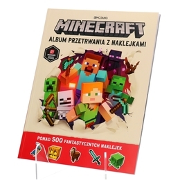 Książka Minecraft Album przetrwania z naklejkami 1