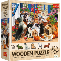 Puzzle 1000 drewniane Psia Przyjaźń 1