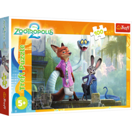 Puzzle 100 Tajemnice Zootopii 1