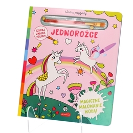 Książka JEDNOROŻCE Magiczne malowanie wodą - kolorowanka wodna 1