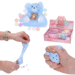 SQUISHY gniotek antystresowy MIŚ Z pomponikami 1