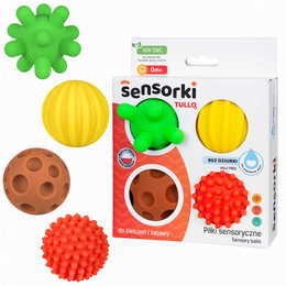 Piłeczki sensoryczne 4szt bez dziurki SENSORKI 1
