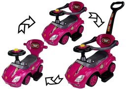 Jeździk z pchaczem Mega Car 3w1 różowy SUPER CENA 1