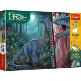Puzzle 100 Diplodocus - Rodzina treflików 1