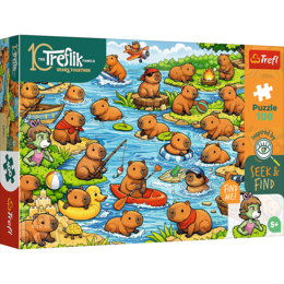 Puzzle 100 Kapibary - Rodzina Treflików 1