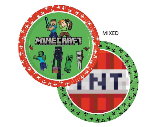 Talerzyki papierowe Minecraft 8szt  1