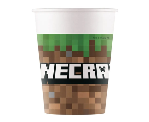 Kubeczki papierowe Minecraft 200ml 8szt 1