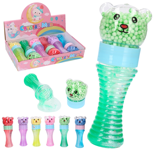 Brokatowy slime MIŚ masa żelowa 1