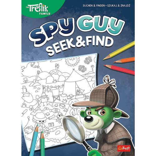 Kolorowanka Spy Guy szukaj i znajdź 1