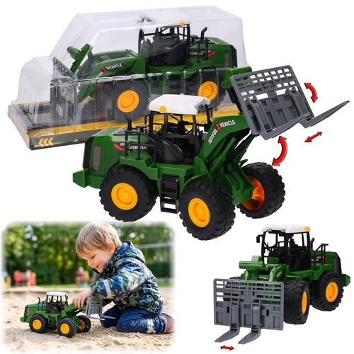 Traktor z ładowaczem, ładowarka widłowa 1