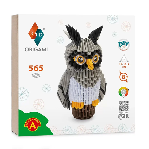 Origami 3D Sowa 1