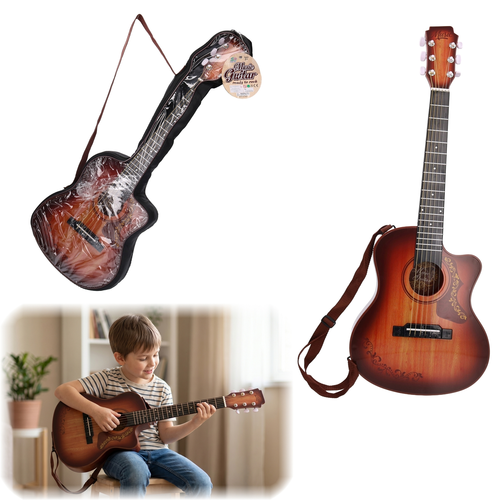 Mega duża GITARA AKUSTYCZNA  80cm zabawkowy instrument dla dzieci  1