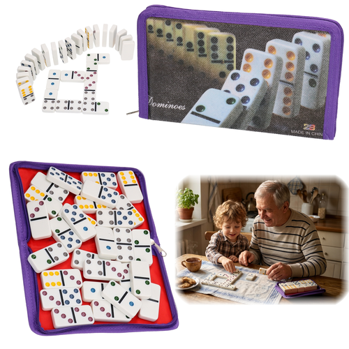Super duże DOMINO w etui - gra logiczna 1