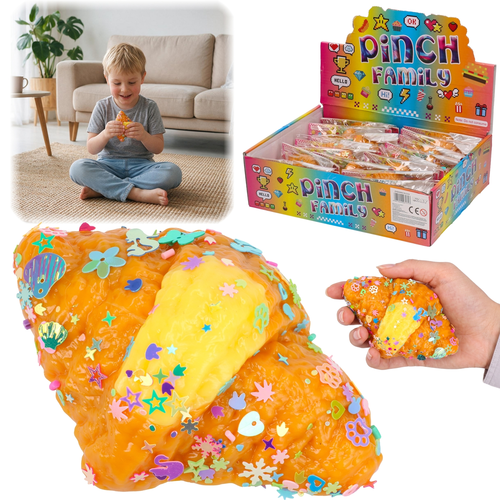 SQUISHY antystresowy gniotek CROISSANT z posypką 1szt 1