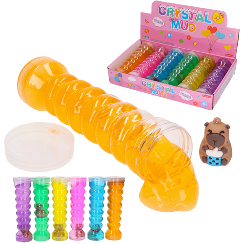 Duży SLIME z figurką KAPIBARA-masa-zelowa 1