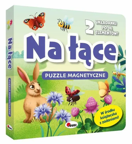 Książka Na łące - puzzle magnetyczne 1