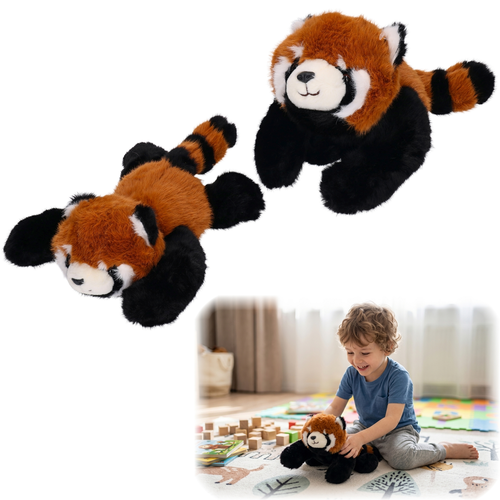 Maskotka PANDA RUDA mała poduszka obciążeniowa sensoryczna 1