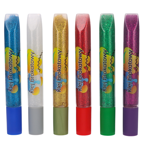 Klej brokatowy 6 x 10ml 1