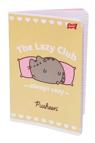 Zeszyt 32 kartki linia podwójna Pusheen 1