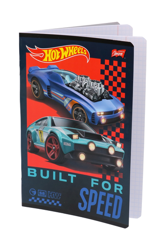 Zeszyt 32 kartki kratka Hot Wheels 1