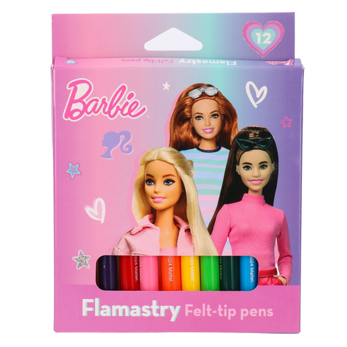 Flamastry Barbie 12 kolorów 1