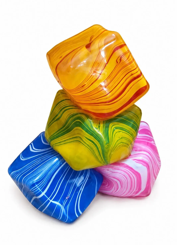 SQUISHY antystresowy gniotek KOSTKA LODU dwukolorowa 1