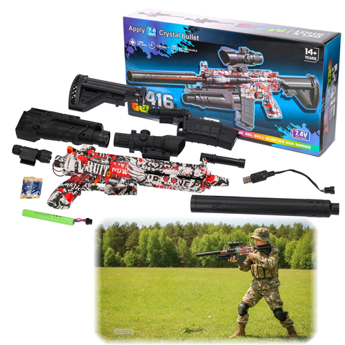 Karabin M416 na kulki żelowe akumulator 1