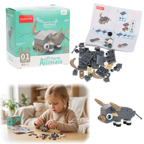 Mini klocki PIESKI 6 wzorów 1
