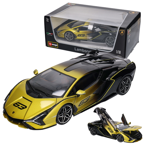 Auto Lamborghini Sian FKP 37 BURAGO 1:18  model metalowy 1