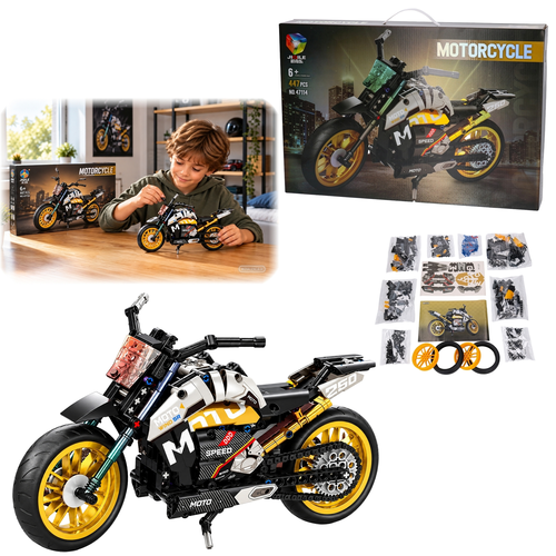Klocki MOTOCYKL SPOTOWY 447el JIQILE motor 47114 1