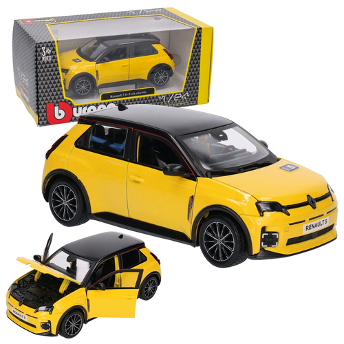 Auto REANAULT 5 E-tech electric model metalowy BURAGO 1:24 1