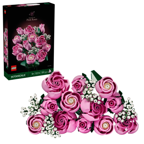 Klocki LEGO BOTANICALS Bukiet różowych róż 1