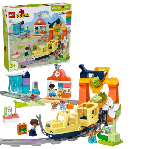 Klocki LEGO DUPLO Duży interaktywny pociąg miejski 1